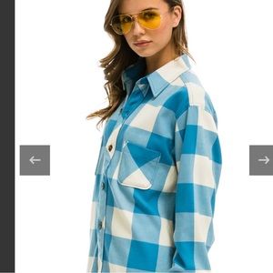 Aviator nation Hayden western flannel rugby small nwt